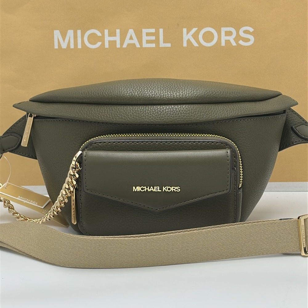 Michael Kors Olive Belt Bag and Wallet - Picture 10 of 15